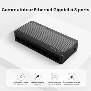 Tenda 8-Port Gigabit Unmanaged Ethernet Switch
