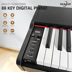 SKAEHP 88-Key Weighted Hammer-Action Digital Piano Bundle