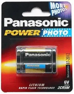 Panasonic 2CR5M Lithium Battery 6V Power Photo 10-Pack