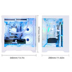 HELLOLAND Prebuilt White Ryzen 7 RTX 3060 Gaming Desktop