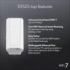 NETGEAR EXS25 WiFi 7 BE4500 Dual-Band Range Extender