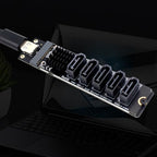 Kfwfuaee USB-A and Type-C to 5-Port SATA 3.0 Adapter Card