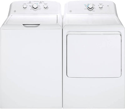 GE GTW335PR White Top Load Washer Dryer Pair
