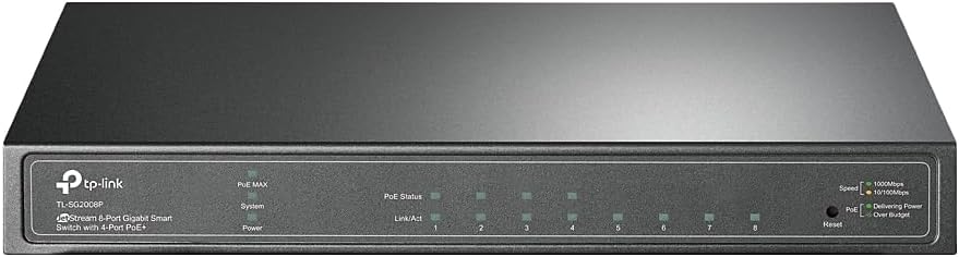 TP-Link TL-SG2008P 8-Port Gigabit PoE+ Smart Switch