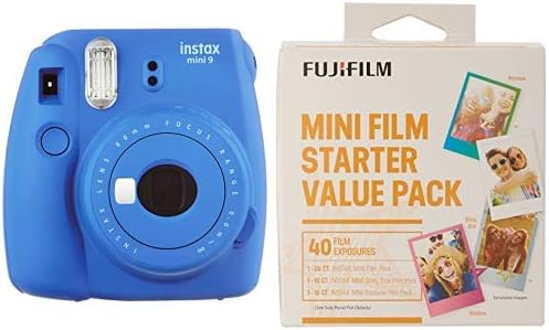 Fujifilm Instax Mini 9 Instant Camera - Cobalt Blue