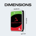 Seagate ST4000NT001 IronWolf Pro 4TB NAS Internal HDD