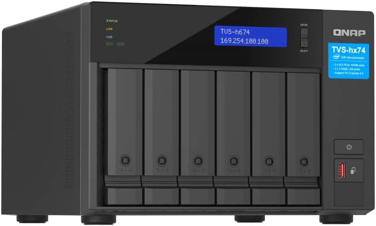 QNAP TVS-h674-i5 High-Speed Desktop NAS - Diskless