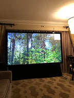 Elite Screens ER122H-SB9 Sable Frame StarBright 9 Screen