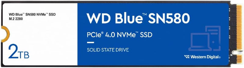 Western Digital SN580 2TB NVMe PCIe Gen4 SSD — main product image