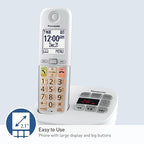 Panasonic KX-TGU432W Cordless Phone 2 Handsets