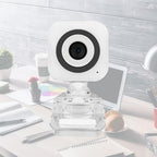 Hemobllo USB Webcam with Built-In Microphone for Desktops and Laptops