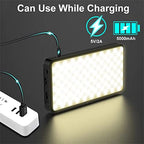 QWERAXZG RGB Full-Color Magnetic Mini LED Video Light