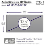 Elite Screens ER96WH1-Wide Sable Frame 96