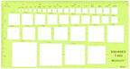 Westcott 1440839 Square Geometric Template 4x7 Inches