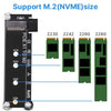 Raxmolo PCIe 3.0 X1 to M.2 NVMe 90-Degree SSD Riser Adapter