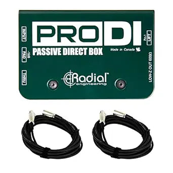 Radial Engineering PRO DI Direct Box + XLR Cables Bundle