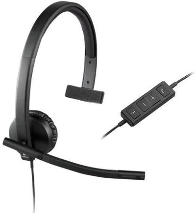 Logitech 981-000570-cr H570e Mono USB Headset Renewed