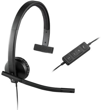Logitech 981-000570-cr H570e Mono USB Headset Renewed