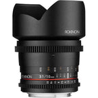 Rokinon DS10M-N 10mm Cine Lens Nikon with Microphone