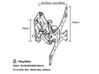 Monoprice 104567 Full-Motion TV Wall Mount 23-42
