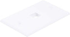 Monoprice 106725 Keystone Single Gang Wall Plate - White