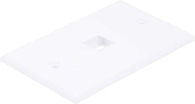 Monoprice 106725 Keystone Single Gang Wall Plate - White