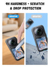 UHFOUWYU Tempered Glass Screen Protector for Insta360 X6
