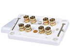 Monoprice 103642 4-Speaker Banana Binding Post Wall Plate