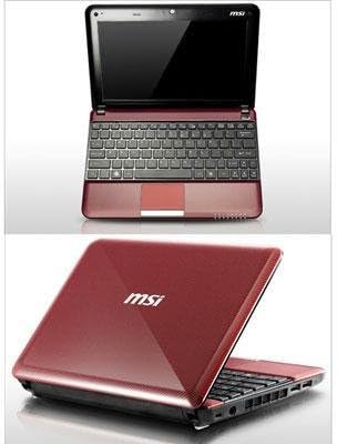 MSI U135-210US 10-Inch Red Netbook — main product image