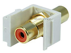 Monoprice 106553 Keystone Jack Modular RCA Ivory