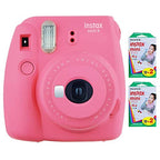 Fujifilm Instax Mini 9 Flamingo Pink Camera + Film (Renewed)
