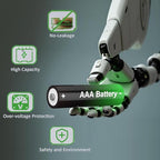 CASFROM Button Top Rechargeable Ni-MH Batteries 4 Pack