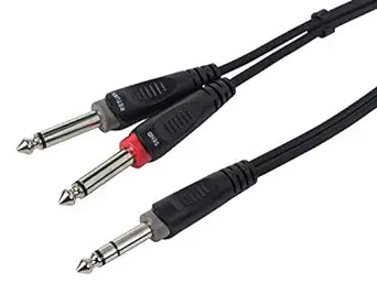 Monoprice 601051 1/4" TRS to Dual 1/4" TS Insert Cable