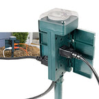 GE 29972 Outdoor 6-Outlet Mechanical Stake Timer