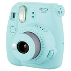 FUJiFILM Instax Mini 9 - Ice Blue Instant Camera (Renewed)