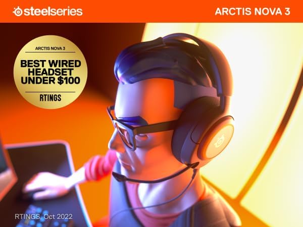 SteelSeries 61631 Arctis Nova 3 Gaming Headset