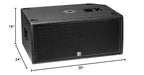 Yorkville PSA1S 2800W Powered Subwoofer - 2x12 inch