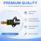 WCDZSU Nintendo Switch 2 Replacement Headphone Jack