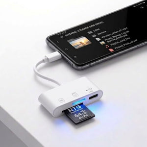 RediTekGo 3-in-1 USB-C SD Card Reader, 2-Pack