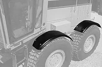 K&M 039-3886 Deere - Round Rear Fenders 19" Bolt-On