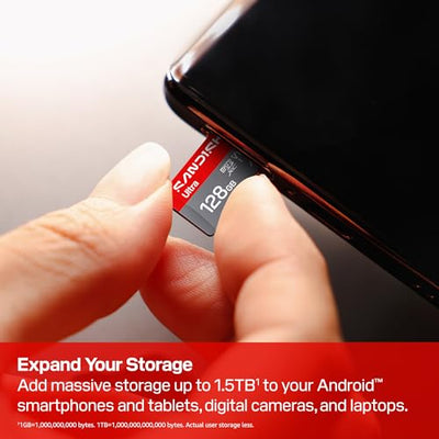 SanDisk Ultra microSD UHS-I Memory Card with A1 App Speed