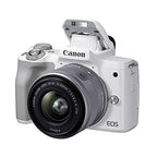 Canon 4729C004 EOS M50 Mark II EF-M 15-45mm White Kit