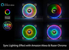Thermaltake CL-F089-PL14SW-B Riing Quad 140mm RGB Fan 3-Pack
