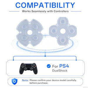 WCDZSU Conductive Rubber Pad Repair Kit for PS4 JDM-020 Controller