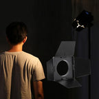 SENECESLI Aluminum Alloy Four-Leaf Barn Door for Bowens Mini Mount