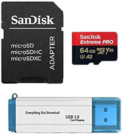 SanDisk 64GB Extreme Pro 4K MicroSD Card Drone Bundle