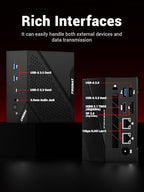 FIREBAT AM02 Mini Gaming PC with AMD Ryzen 6600H APU