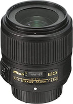 Nikon CRTNK3518GEDRB 35mm f/1.8G ED Lens Renewed