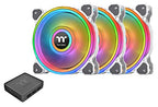 Thermaltake CL-F101-PL14SW-B Riing Quad 140mm RGB Fan 3-Pack