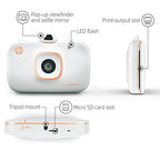 HP Sprocket 2-in-1 Portable Photo Printer Camera